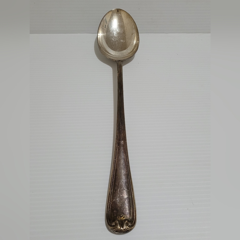 VINTAGE GORHAM HERITAGE SILVER PLATE LARGE SERVING SPOON 13" ITALY.